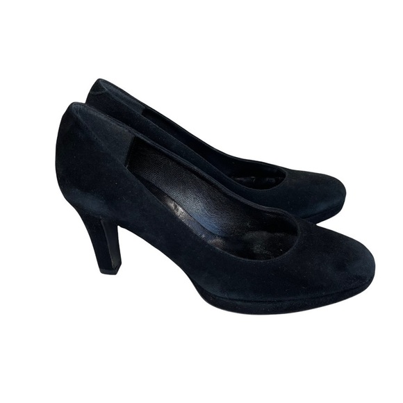 Rapax Black Suede Heels - Picture 1 of 8